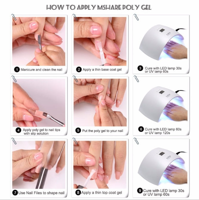 MSHARE UV Poly Gel Kit