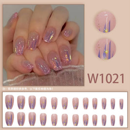 Wearable Fake Nails - Elegant Ballet Manicure