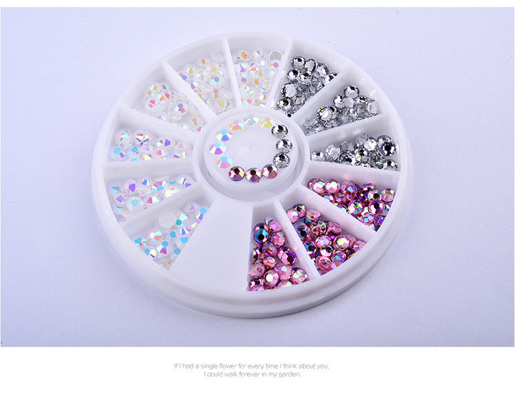 Acrylic Nail Art Drill Discs - 3mm Multi-Color Nail Decor