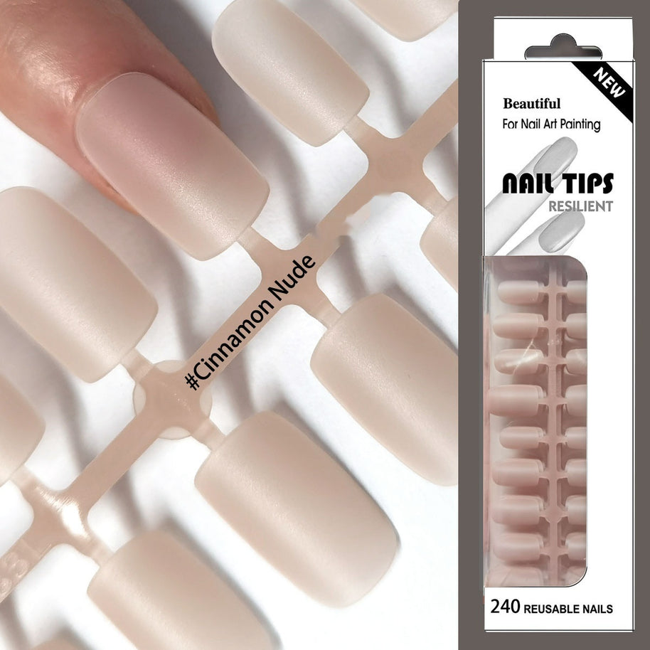 Frosted Nail Tip Sub-size Wear European Square