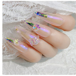 3D Flower Butterfly Nail Decor - 15g Ice-Through Nail Art Sequins