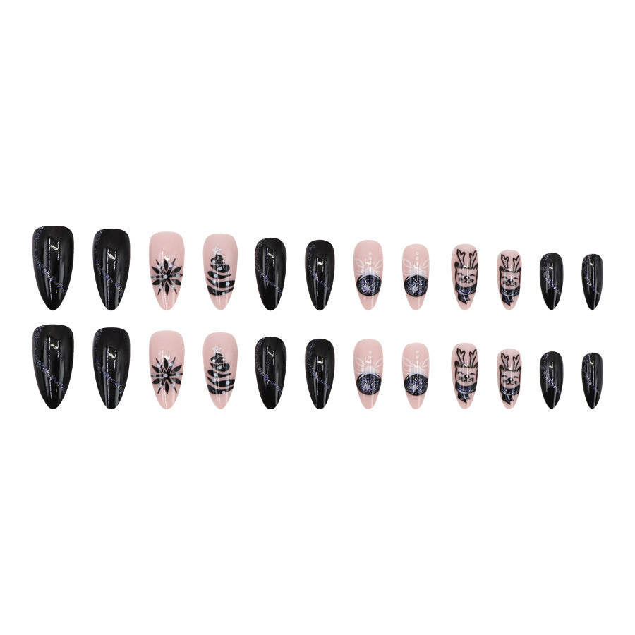 Plaid & Cartoon Nail Art - Sweet & Cool INS Style