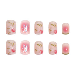 DIY Camellia Nail Decor - Glue or Jelly Glue Application