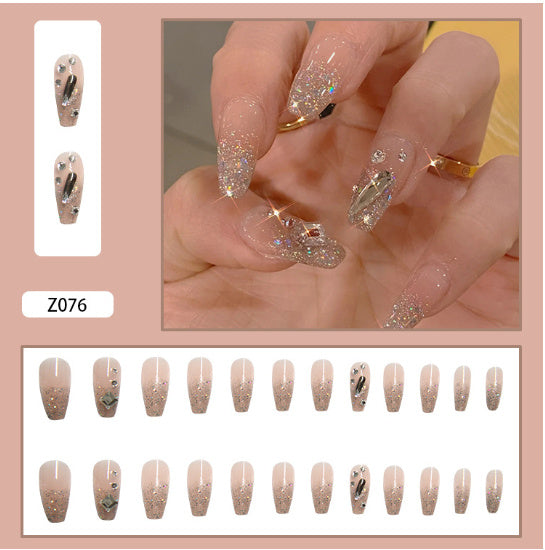 Wearable Fake Nails - Elegant Ballet Manicure