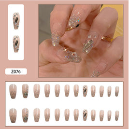 Wearable Fake Nails - Elegant Ballet Manicure