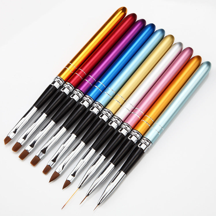 Professional Phototherapy Nail Art Pen Set - Complete Drawing Line Tool Kit