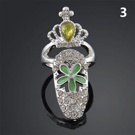Diamond Nail Covers – Alloy, Silver & Gold European & American Style