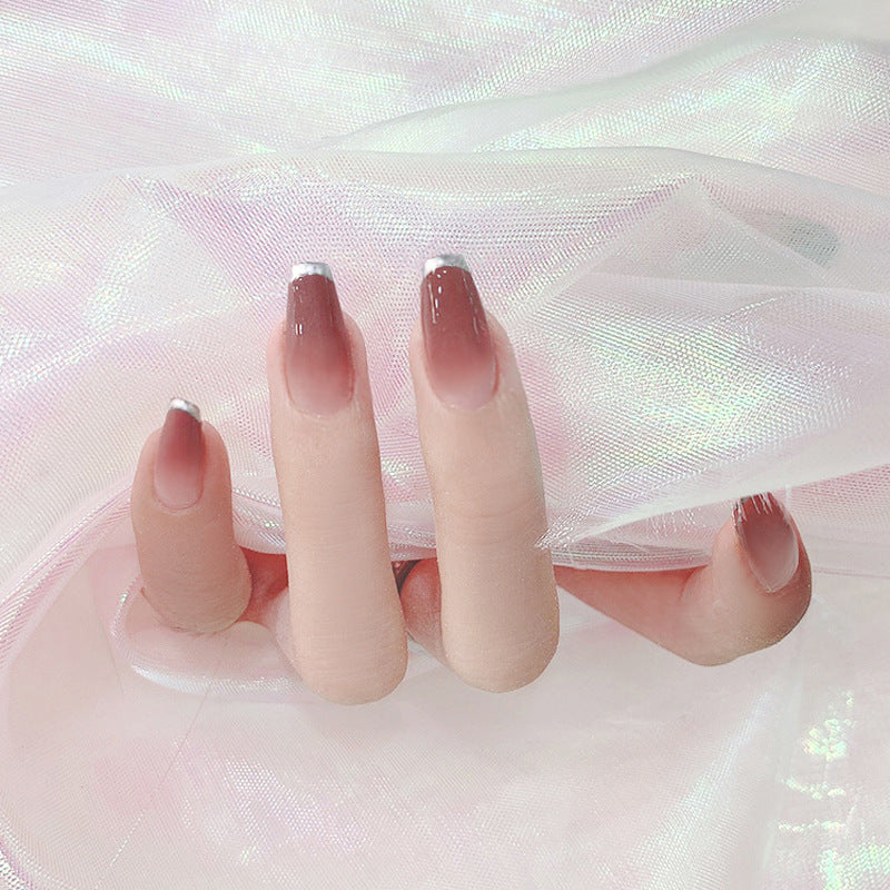 Almond Shape Press On Nails - 24pc Matte Frosted Nail Tips
