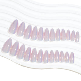 European Style Almond Nails - Pink UV Electroplated Tips