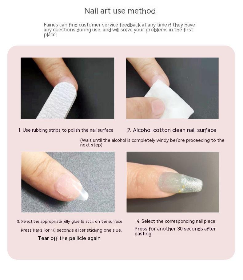 Ladies Press-On Nails - Complete Nail Patch Set