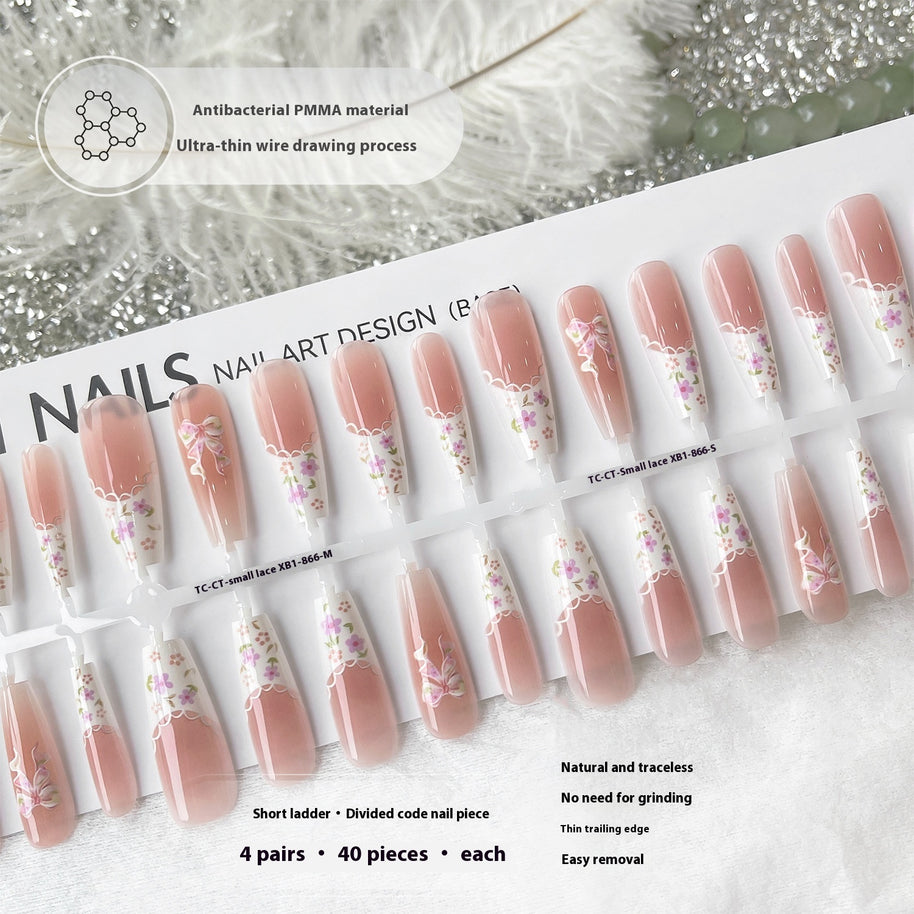 Affordable Luxury Nails - Sweet & Cool Floral Style
