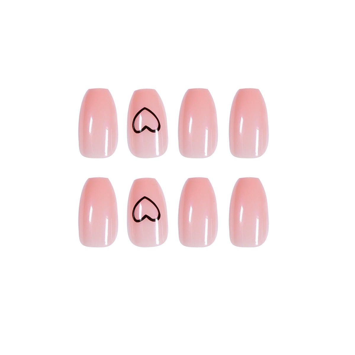 Finished Nail Patches - Romantic Love Pattern Design

