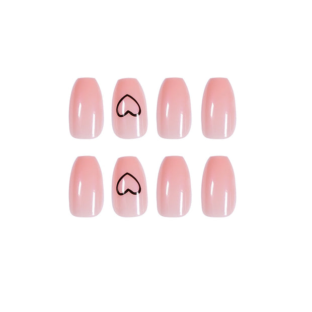 Finished Nail Patches - Romantic Love Pattern Design
