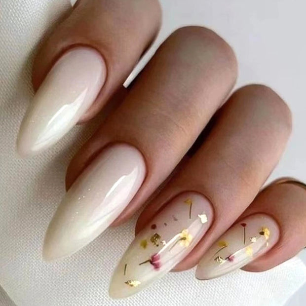 Gold Foil Nail Art - Starry Sky Retro Press-On Set
