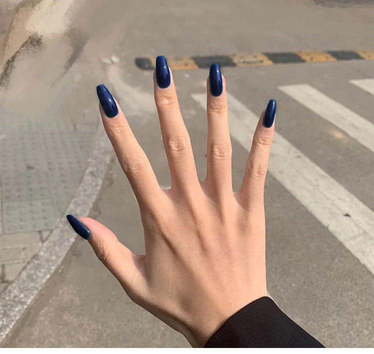 Creative Solid Color Press On Nails - 12 Shade Collection