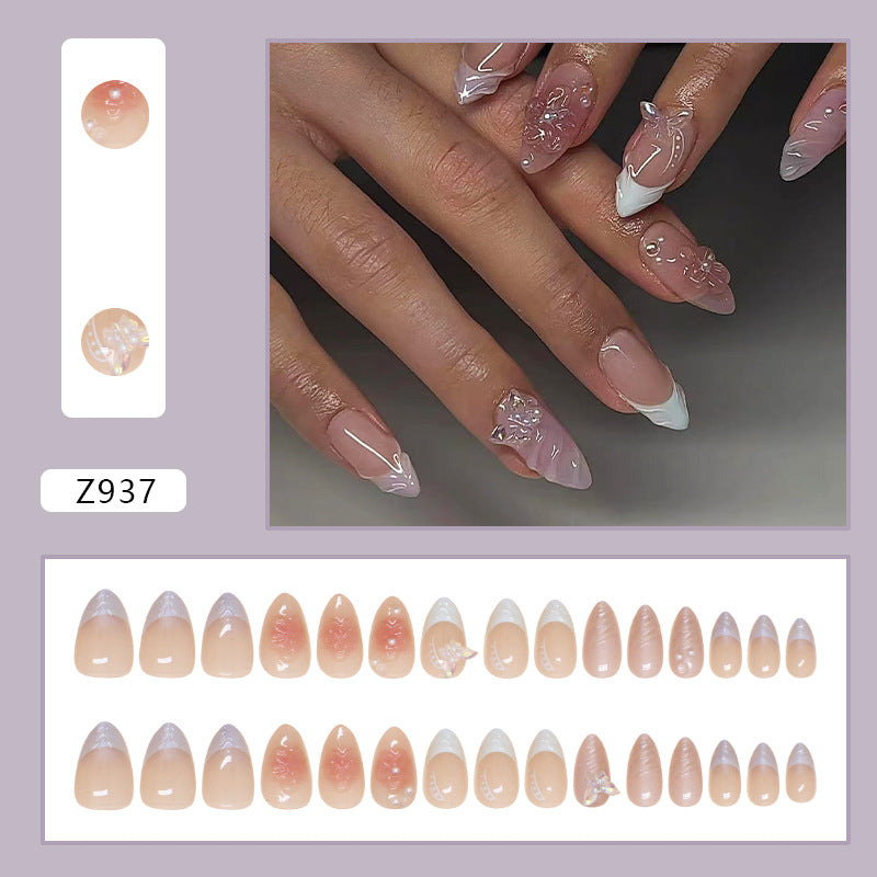 Wearable Nail Art - Flashing 3D Butterfly Tips
