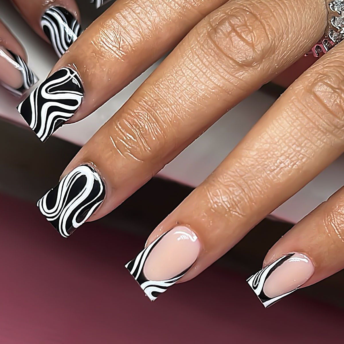 Candy Color Press On Nails - European & French Style Set