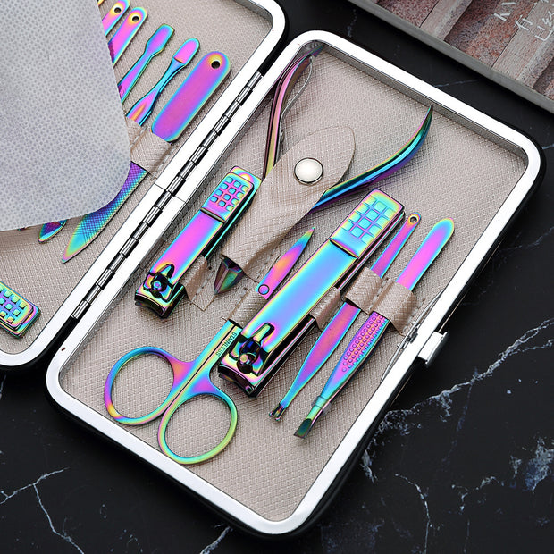 Professional 15-Piece Nail Tool Set – Durable Stainless Steel for Salons & Home Use
