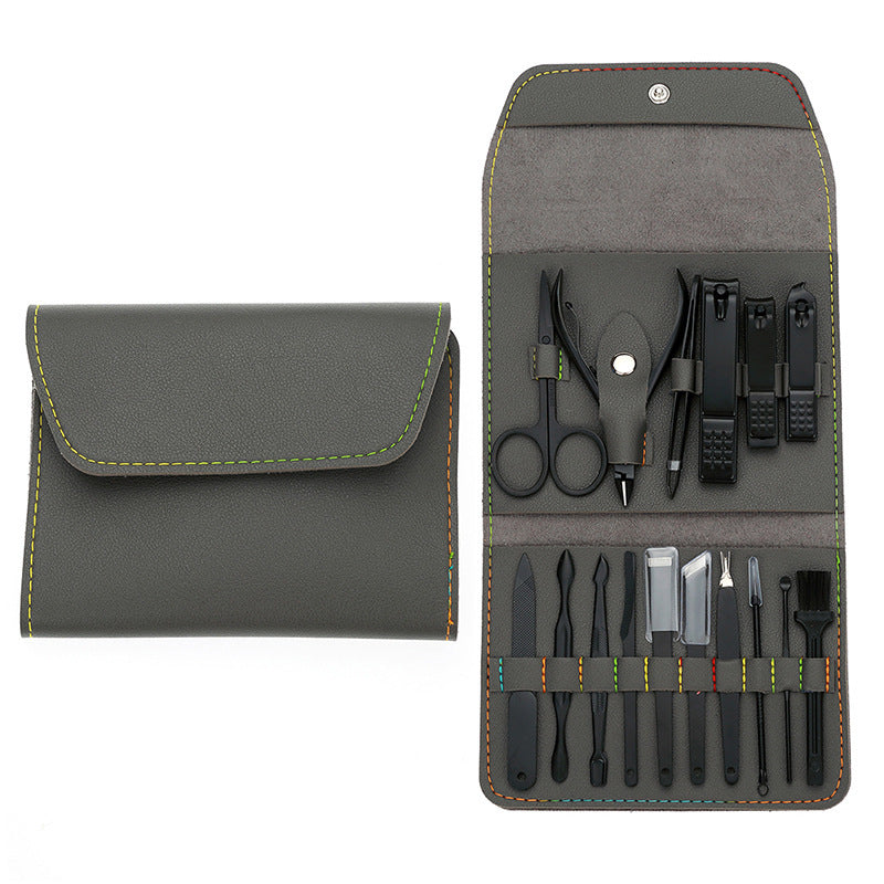 Professional Nail Care Kit - 16-Piece Stainless Steel Manicure/Pedicure Set
