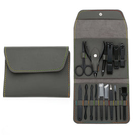 Professional Nail Care Kit - 16-Piece Stainless Steel Manicure/Pedicure Set
