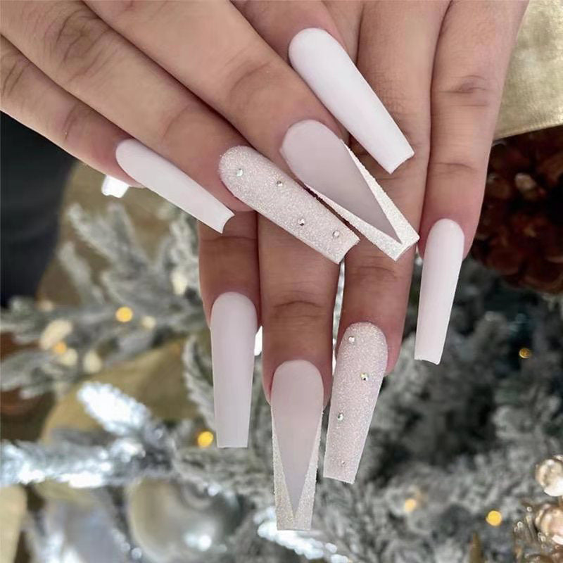 Starry Sky Fake Nails - Fashion European Style
