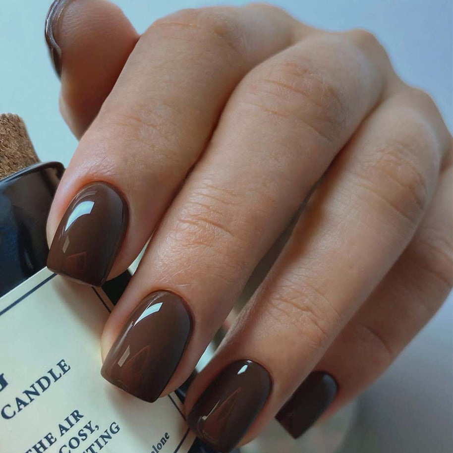 Short Square Solid Color Press On Nails - Simple Wearable Nail Armor Set