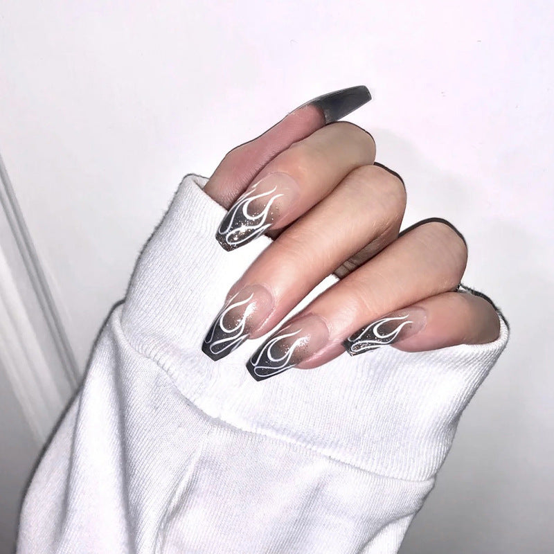 Almond Shape Press On Nails - 24pc Matte Frosted Nail Tips