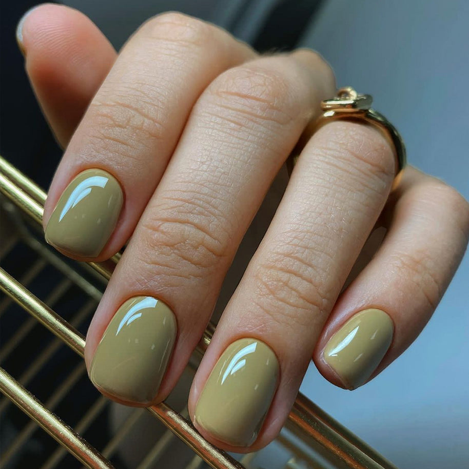 Short Square Solid Color Press On Nails - Simple Wearable Nail Armor Set