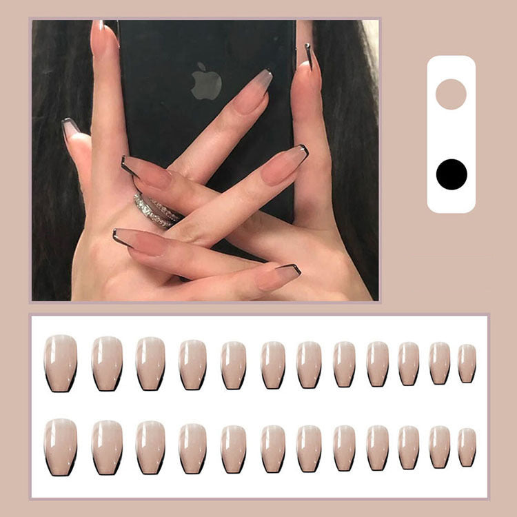 Almond Shape Press On Nails - 24pc Matte Frosted Nail Tips