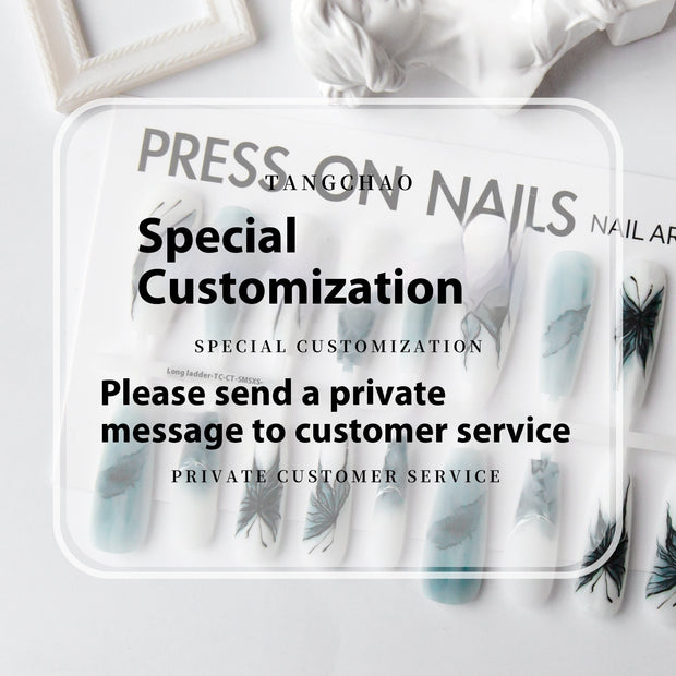 Ancient Style New Chinese Style Wear Nail Tip French Autumn And Winter Background Color