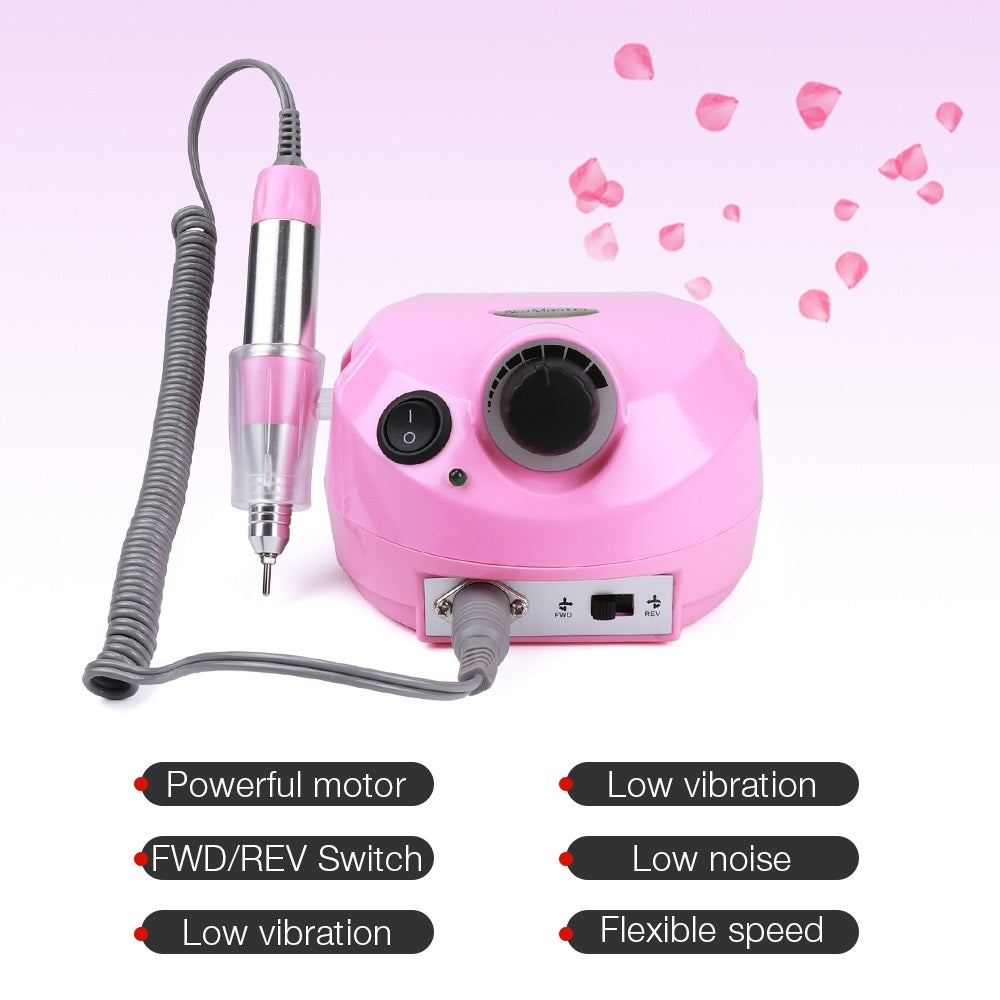 Salon-Grade Electric Nail Polisher - Complete Kit with Foot Control