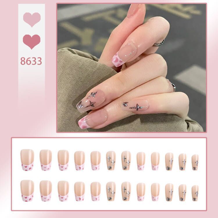 French Leopard & Starry Style  Press On Nails