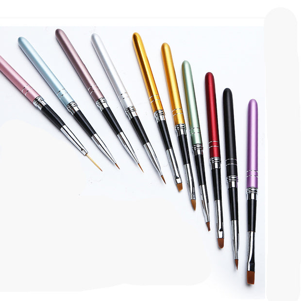 Professional Phototherapy Nail Art Pen Set - Complete Drawing Line Tool Kit