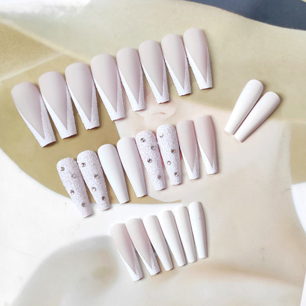 Starry Sky Fake Nails - Fashion European Style