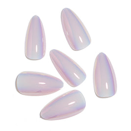European Style Almond Nails - Pink UV Electroplated Tips