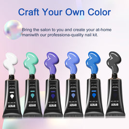 Polygel Nail Starter Kit - UV Lamp & All Essentials Included
