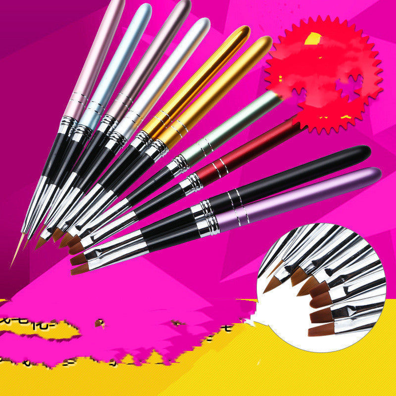 Professional Phototherapy Nail Art Pen Set - Complete Drawing Line Tool Kit