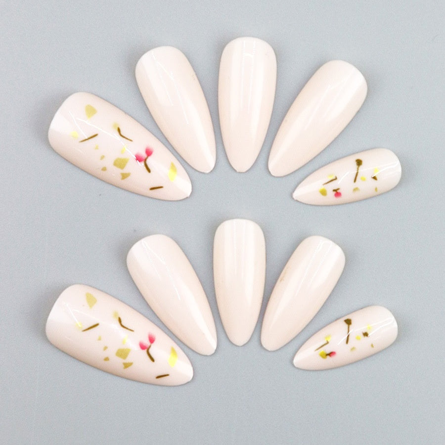 Gold Foil Nail Art - Starry Sky Retro Press-On Set