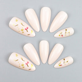Gold Foil Nail Art - Starry Sky Retro Press-On Set