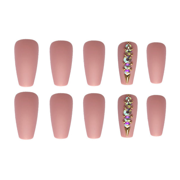 Matte Nail Tip Ballet Nail Frosted Nail Patch Long